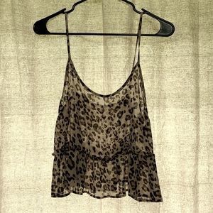 Forever 21, crop tank, cheetah print, size medium, brand new